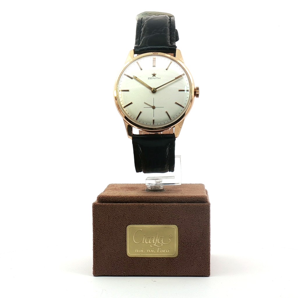  Zenith Oro giallo 18kt Manuale Silver 35 mm - ZENITH