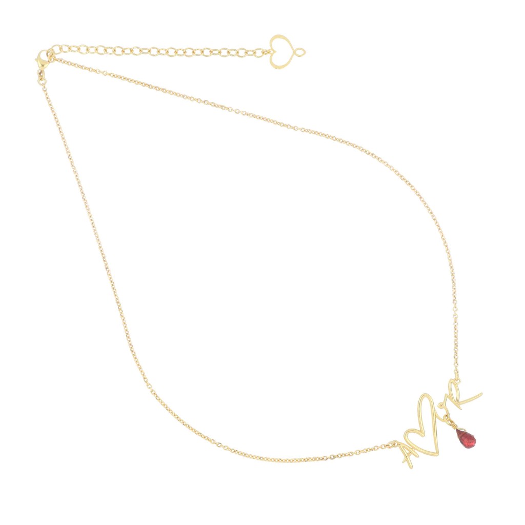 Girocollo Maman et Sophie GCYOUAMOR argento 925 dorato - MAMAN ET SOPHIE