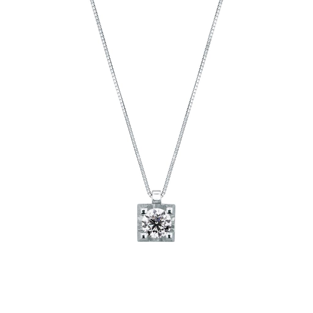 Girocollo con diamante 0,50ct in oro bianco Mirco Visconti - MIRCO VISCONTI