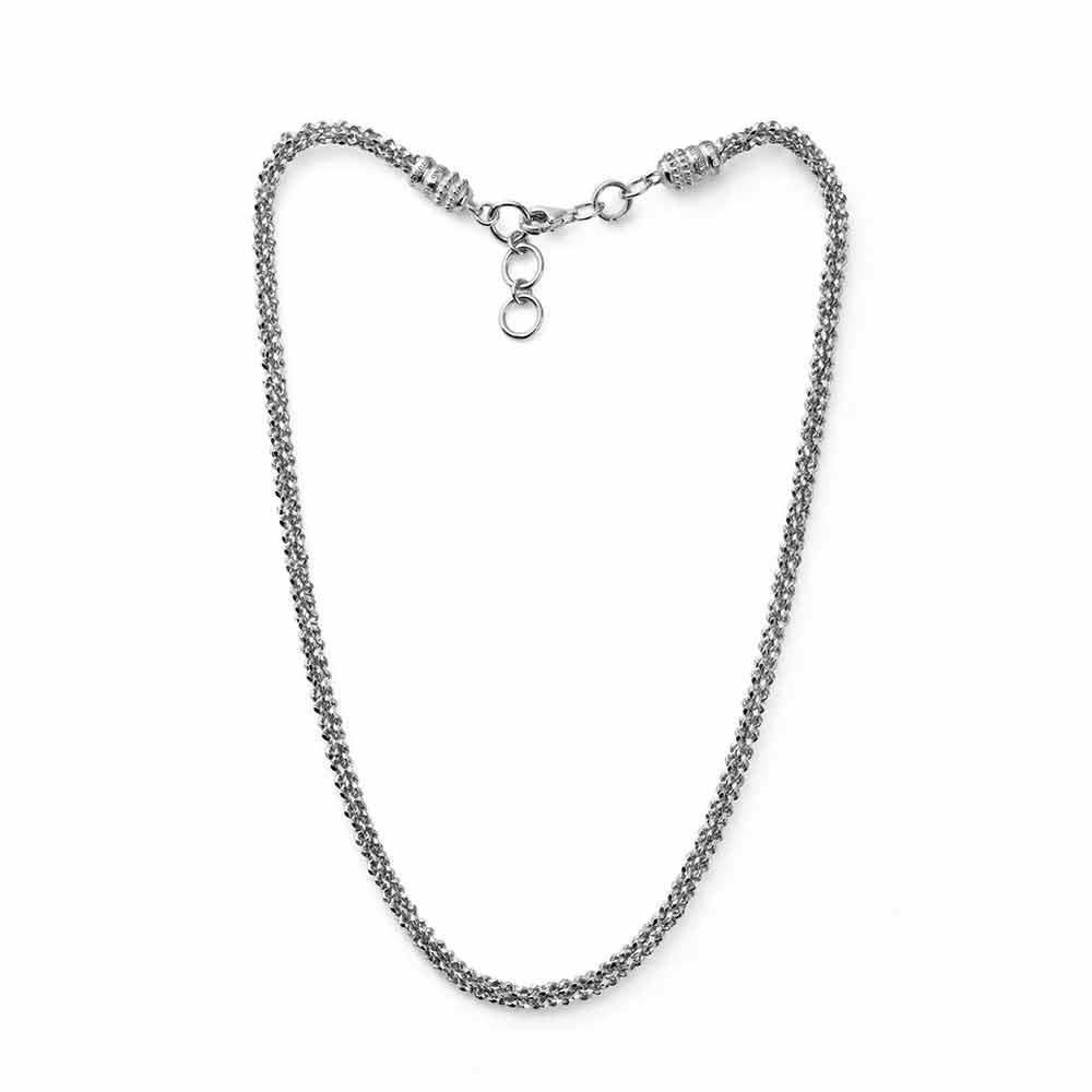 Women's necklace Margherite in silver 40+3 cm - MARIA CRISTINA STERLING