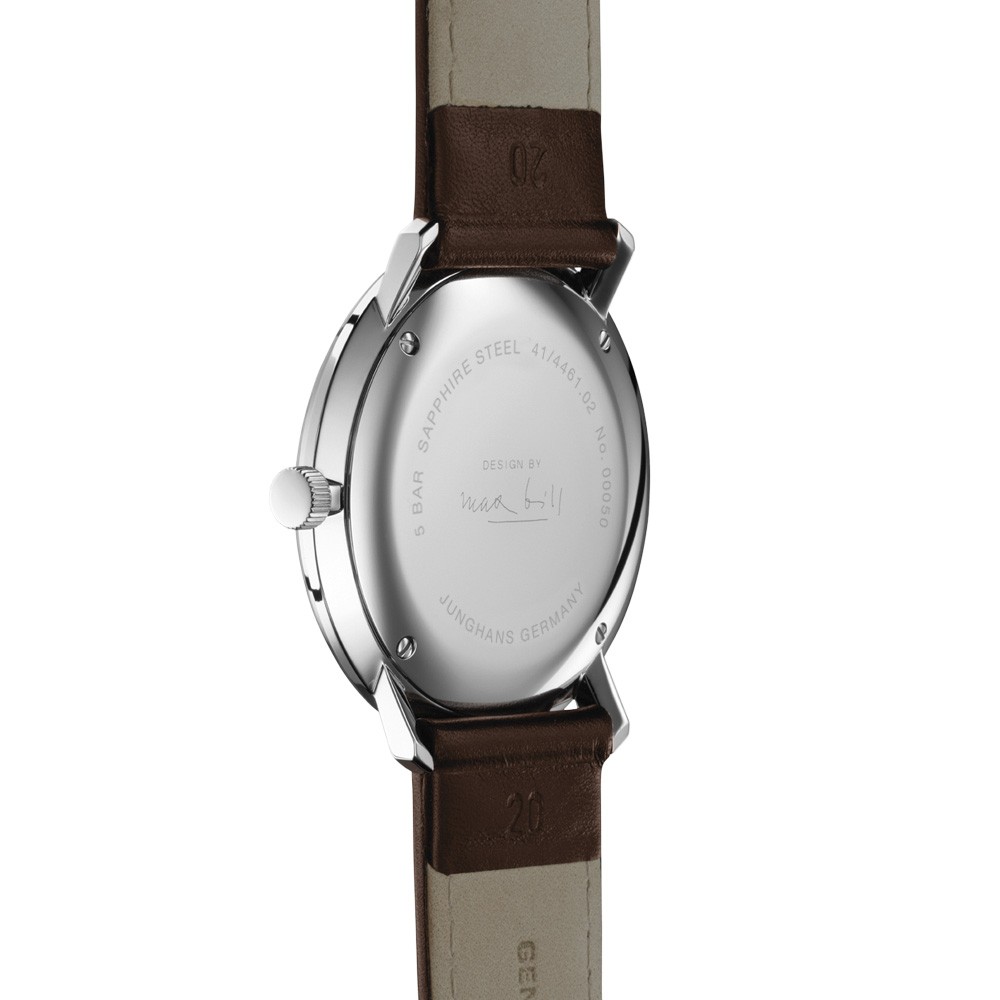  Junghans max bill Quarz 41-4461.02 Argento 32,7 mm - JUNGHANS