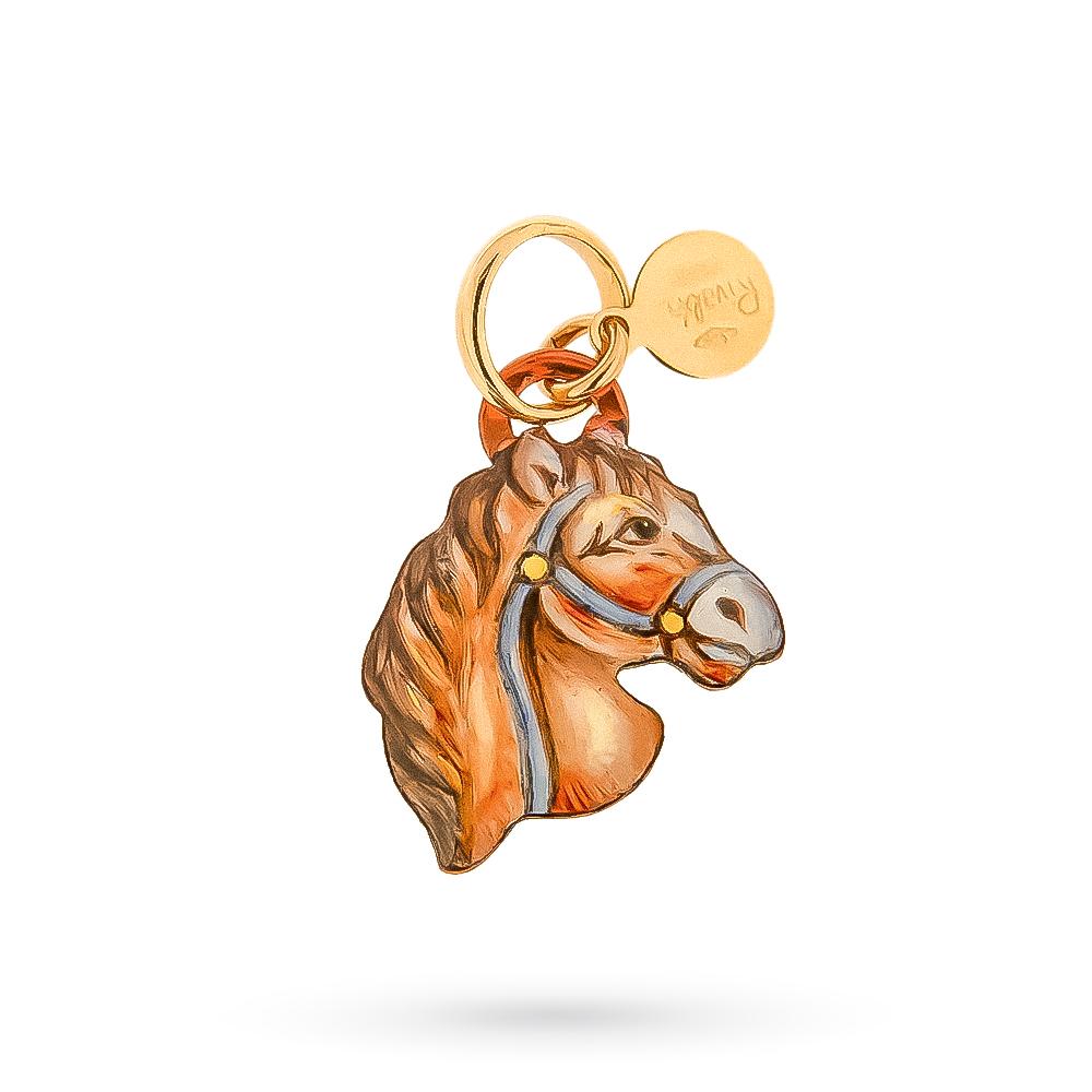 Ciondolo Gabriella Rivalta cavallino rame oro  - GABRIELLA RIVALTA