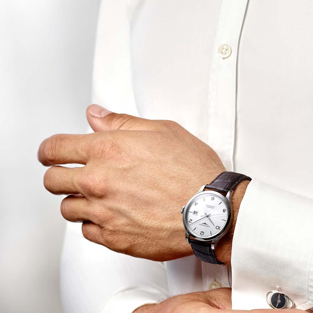  Longines Record L2.821.4.76.2 Automatic 40.00 mm - LONGINES