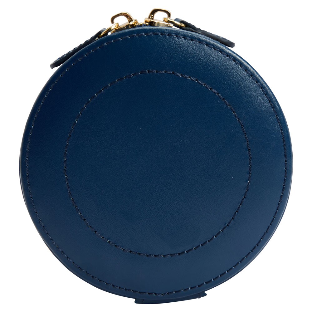  Wolf Round Zip Jewellery Case - Indigo - WOLF
