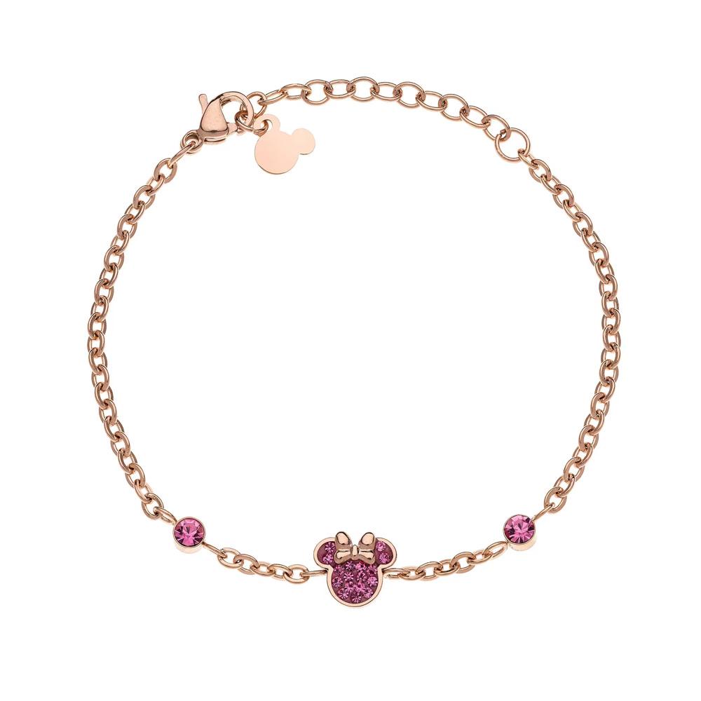 disney little girl minnie pink crystal bracelet - DISNEY