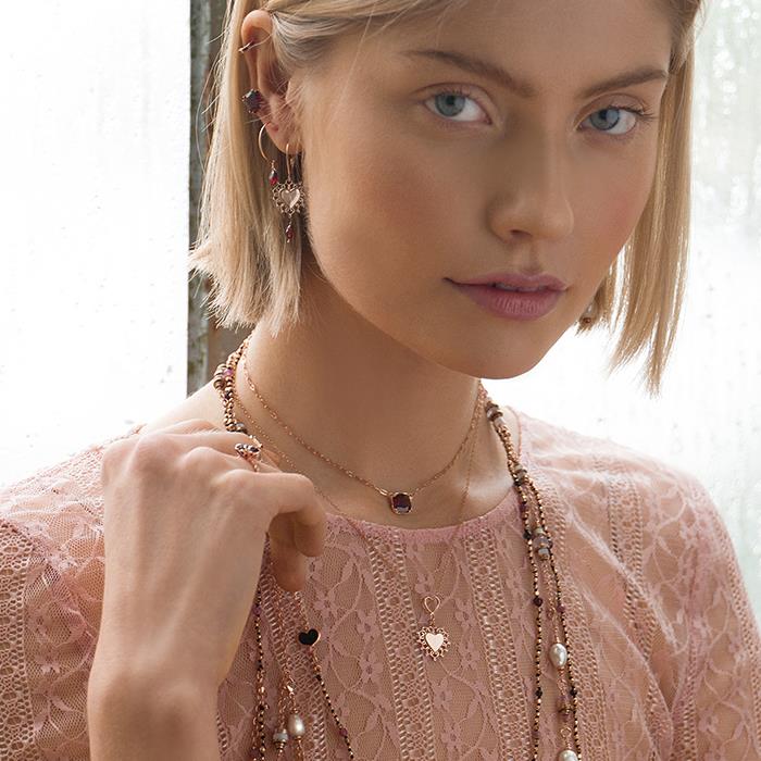  Girocollo granato rosso Elizabeth Maman et Sophie GCBETPSGR - MAMAN ET SOPHIE