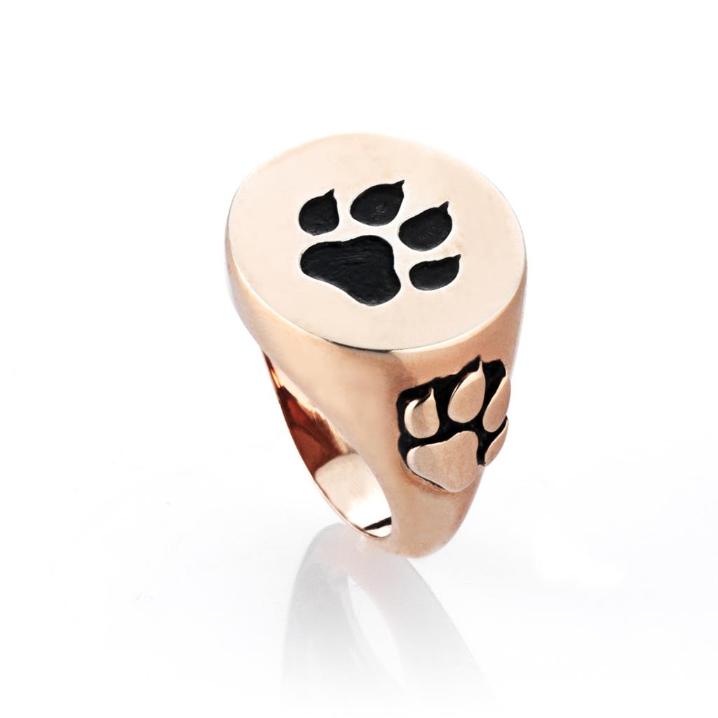 Dog paw ring in pink silver Marcello Pane Chevalier - MARCELLO PANE