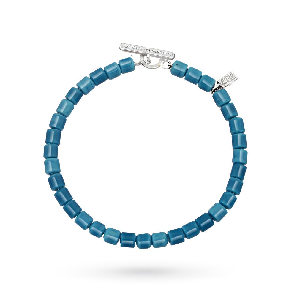 Dodo Mariani turquoise silver murano glass bracelet - DODO MARIANI