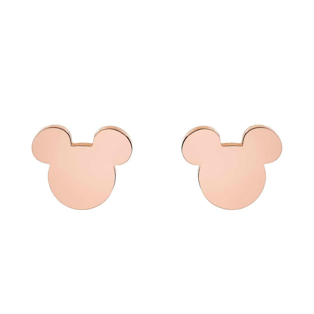 Orecchini Disney in acciaio anallergico rosa a lobo Mickey - DISNEY