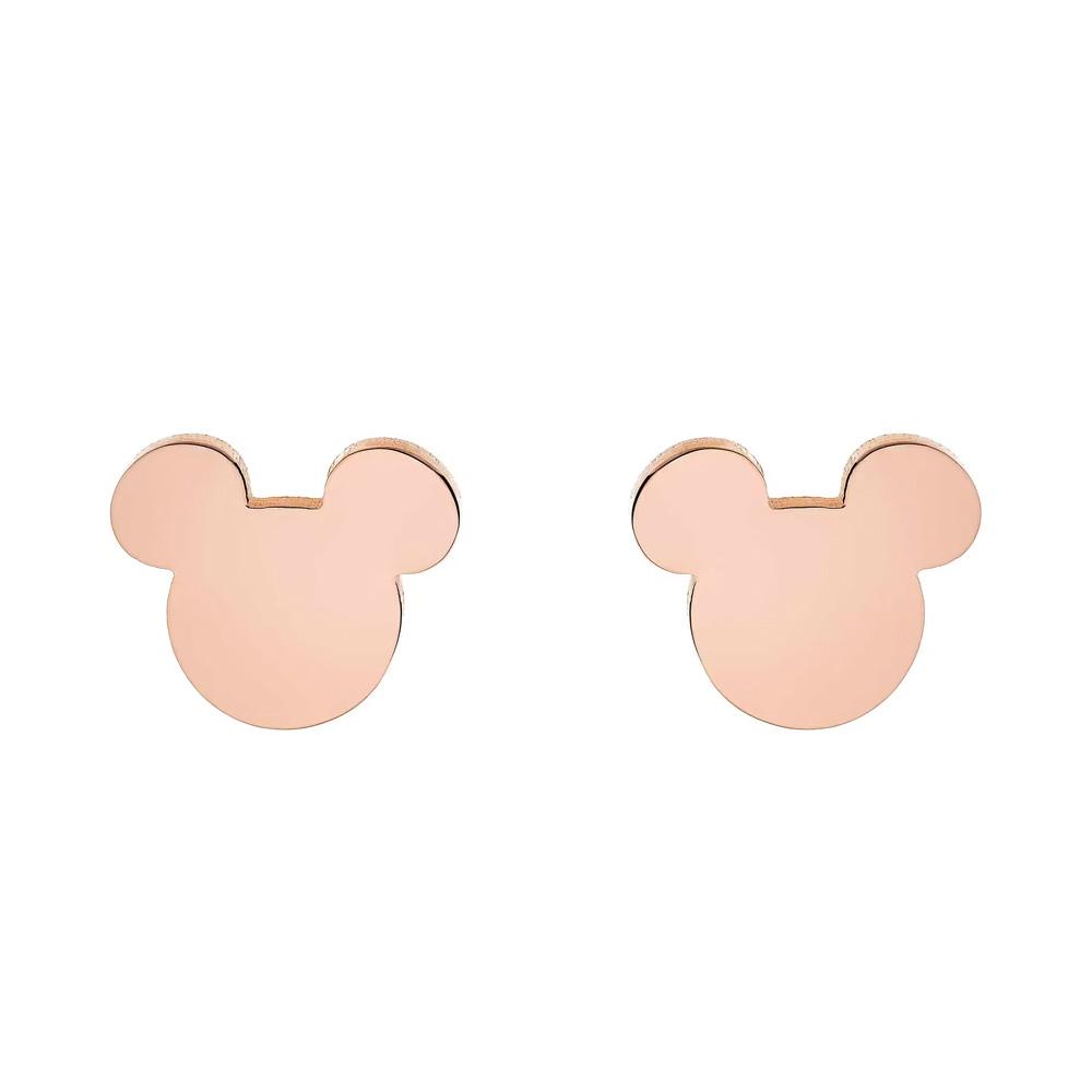 Orecchini Disney Mickey Mouse acciaio lastra rosa - DISNEY