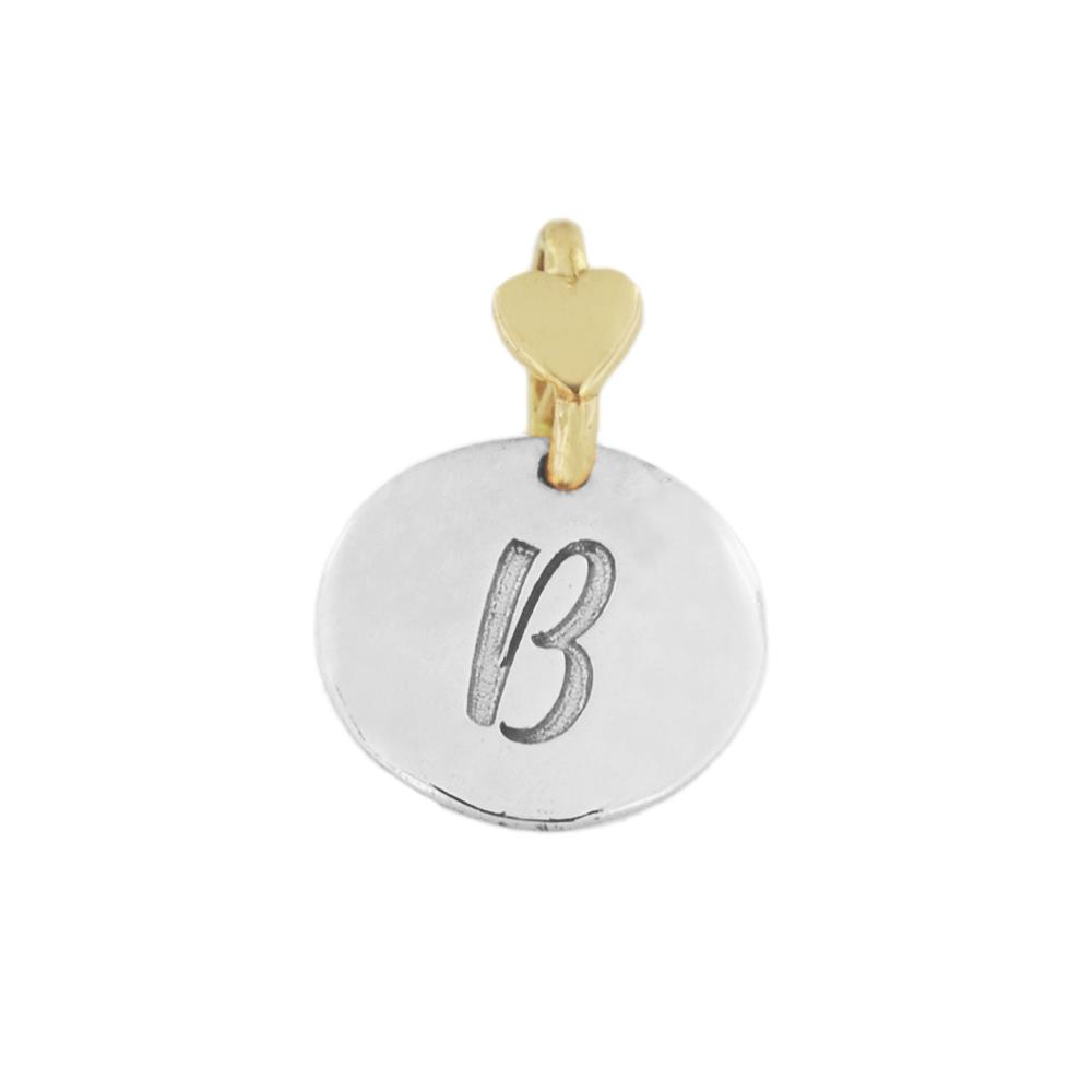 Letter B Dodo Mariani 925 Sterling Silver Pendant - DODO MARIANI