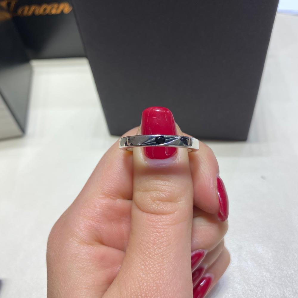  Anello argento 925 pietra nera - ZANCAN