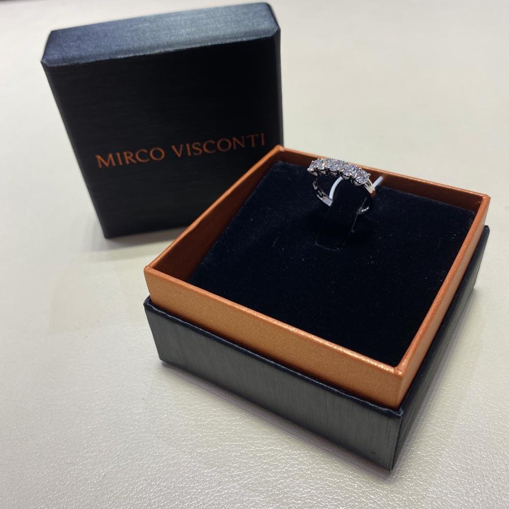  Anello riviera oro bianco 5 diamanti ~1,02ct Mirco Visconti - MIRCO VISCONTI