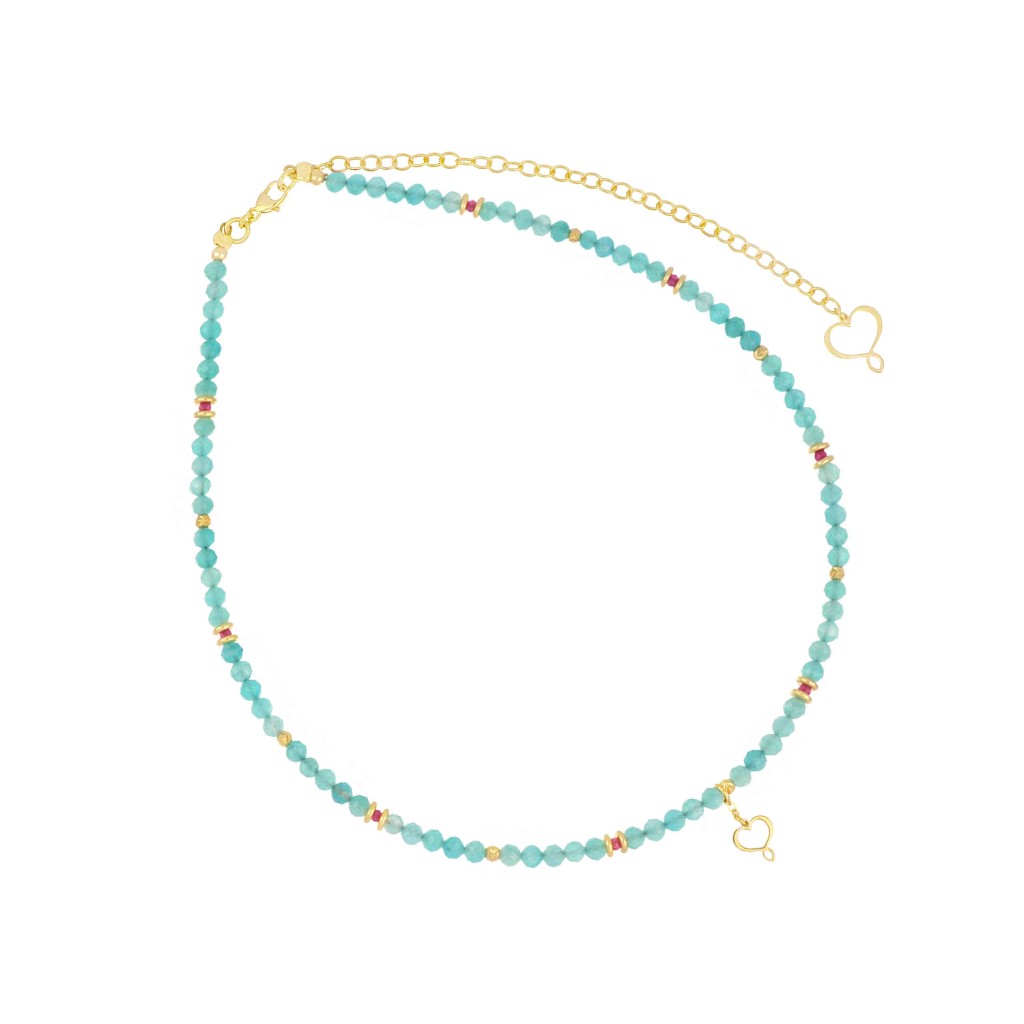 Maman et Sophie GCISF4AZ Choker with Stones in 925 Gold-Plated Silver - MAMAN ET SOPHIE