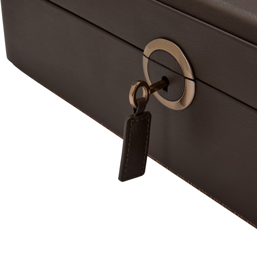  Scatola porta orologi da 5 pezzi - Caffè - WOLF