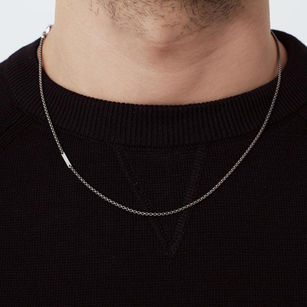  Titanium chain with clasp and silver element - LE BEBE