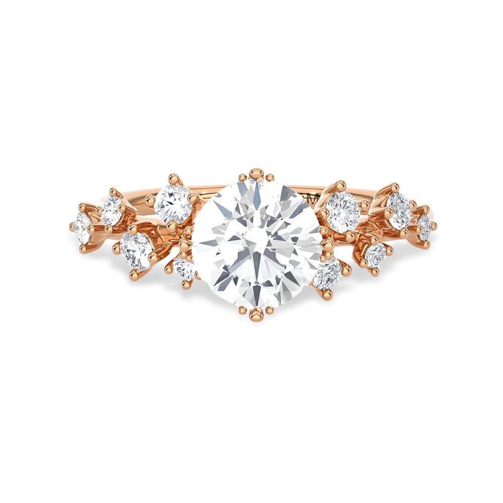  Anello oro rosa diamanti ~1,3 Carati Lab-Grown - AMA