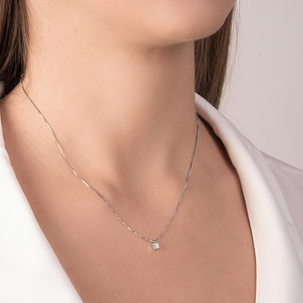  Girocollo con diamante 0,08ct in oro bianco Mirco Visconti - MIRCO VISCONTI