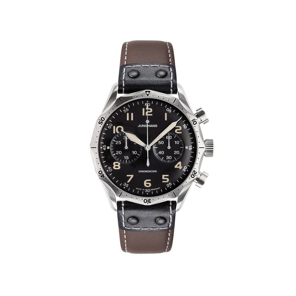 Junghans Meister Pilot Chronoscope 27-3591.00 Black Watch - JUNGHANS
