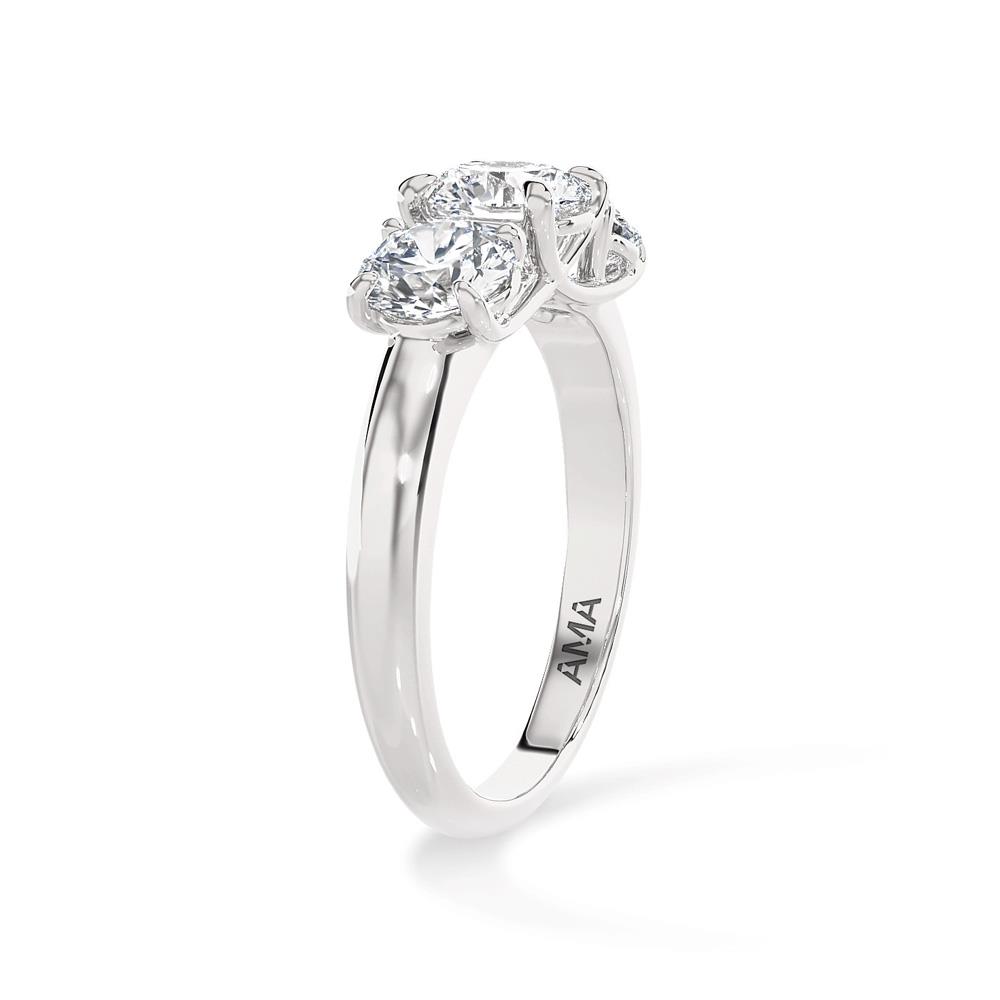  Trilogy oro bianco con diamanti ~1,7 Carati Lab-Grown - misura 13 - AMA