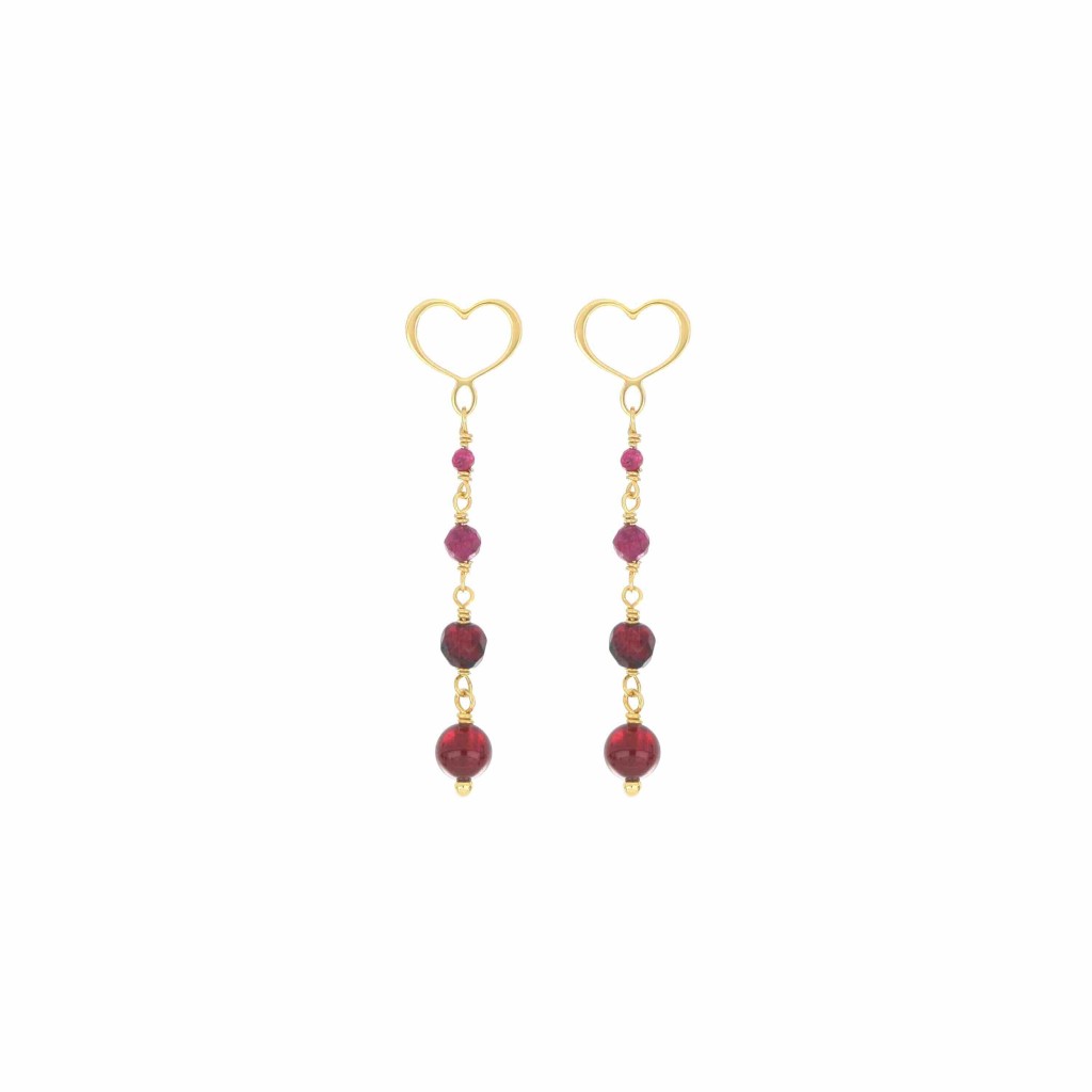 Orecchino Lobo Rubini &amp; Granati Maman et Sophie - MAMAN ET SOPHIE