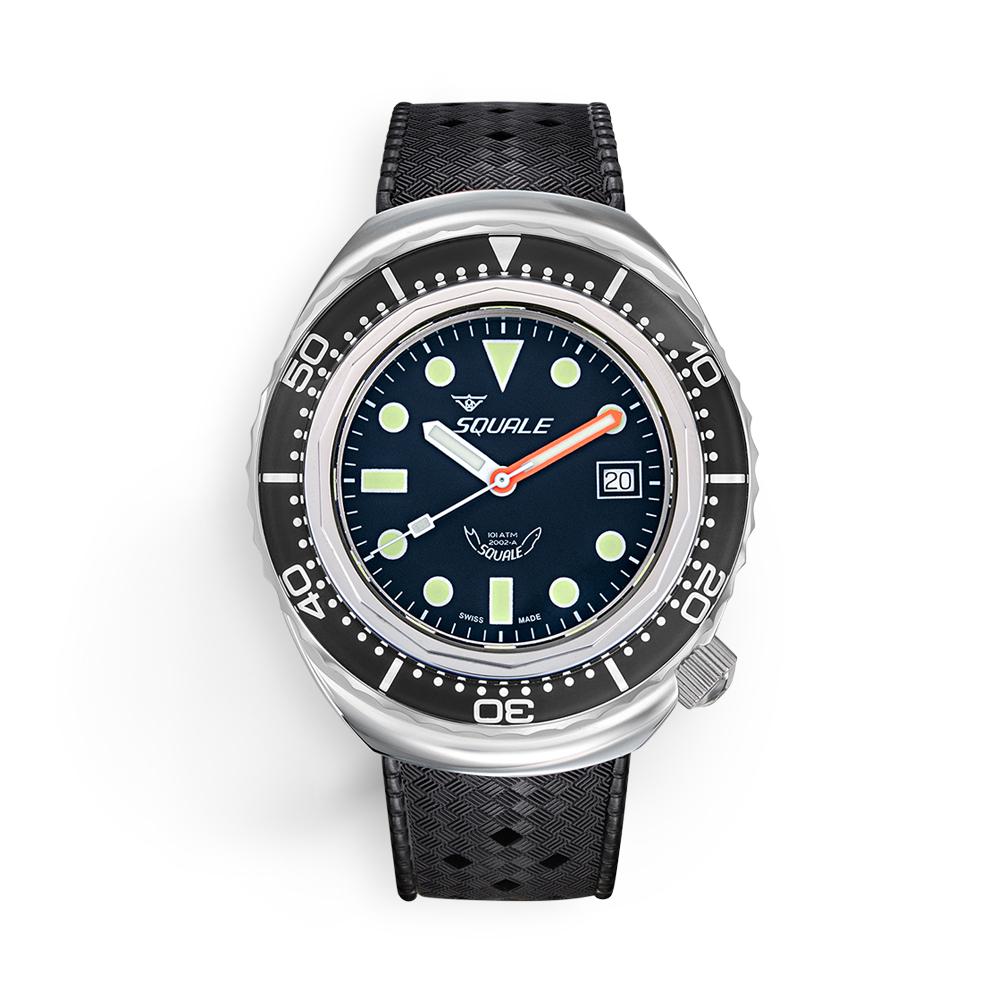Squale 2002 Black Round Dots 2002.SS.BK.BK.HT 44,00 mm - SQUALE