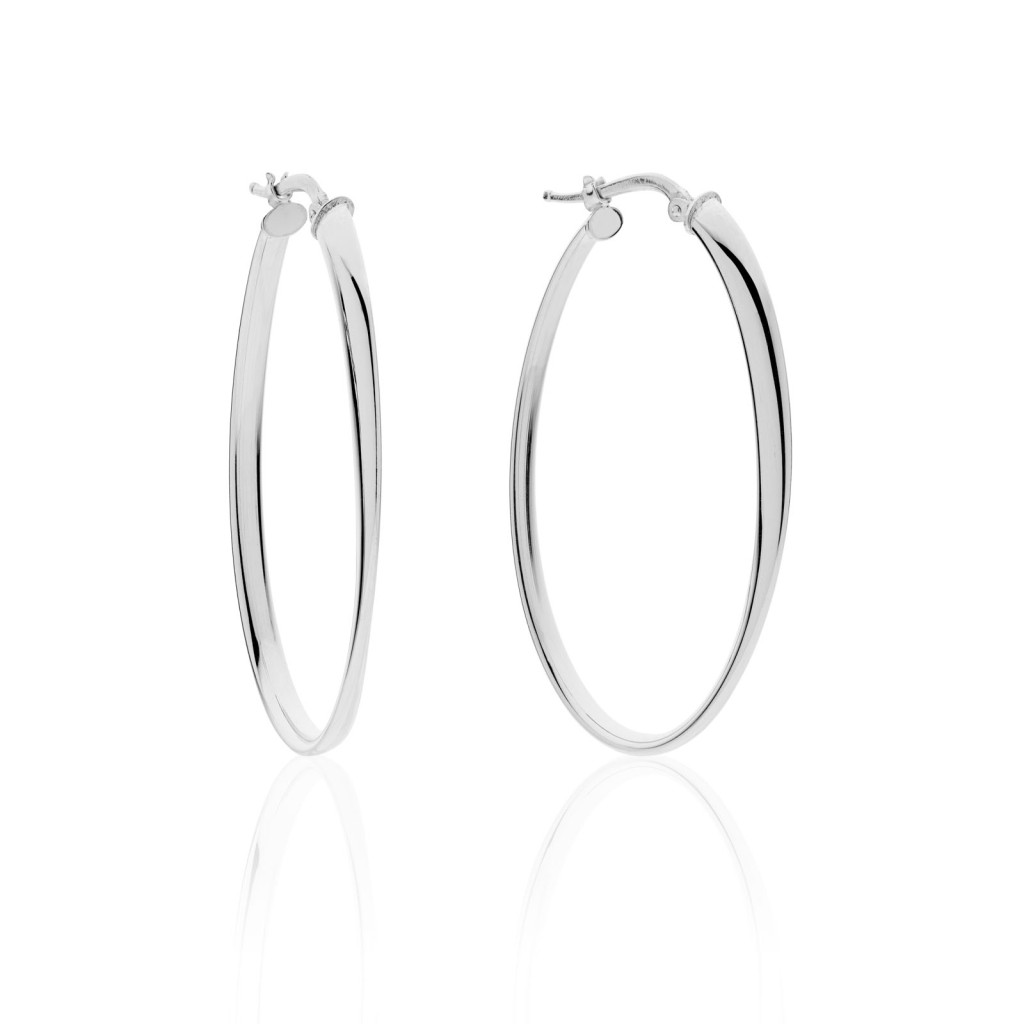 Orecchini Unoaerre 6321 a cerchio ovale grande - UNOAERRE