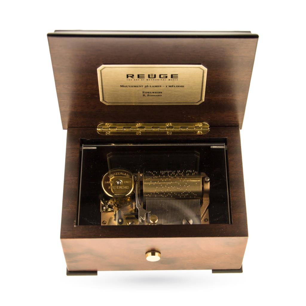  Carillon legno intarsiato 1 melodia - REUGE MUSIC