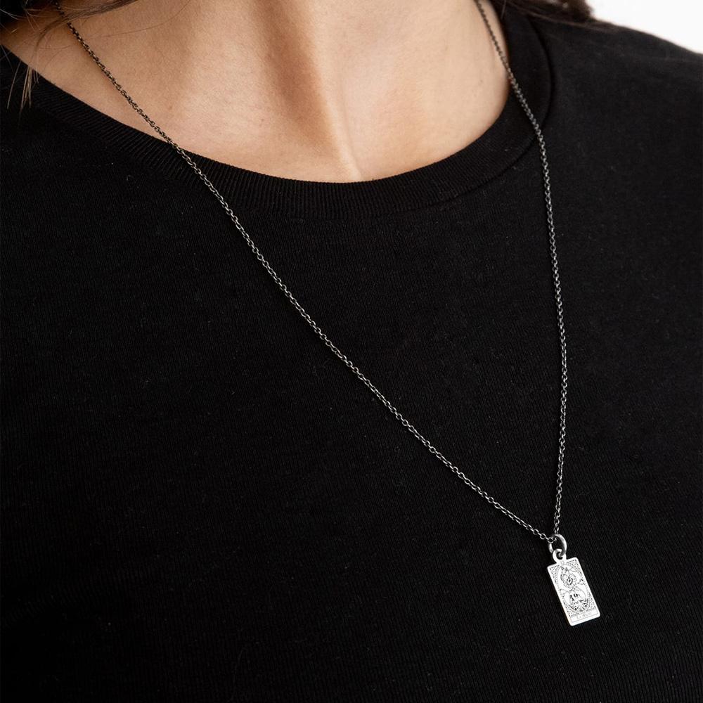 Ciondolo Carta Tarocchi L&#039;Imperatrice in argento 925 - NOVE25