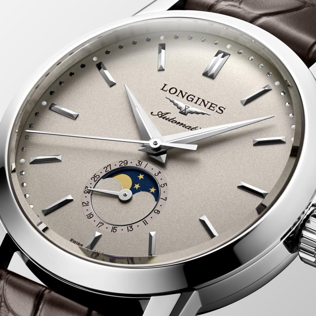  Longines 1832 watch L4.826.4.92.2 automatic moon phase 40.00mm - LONGINES