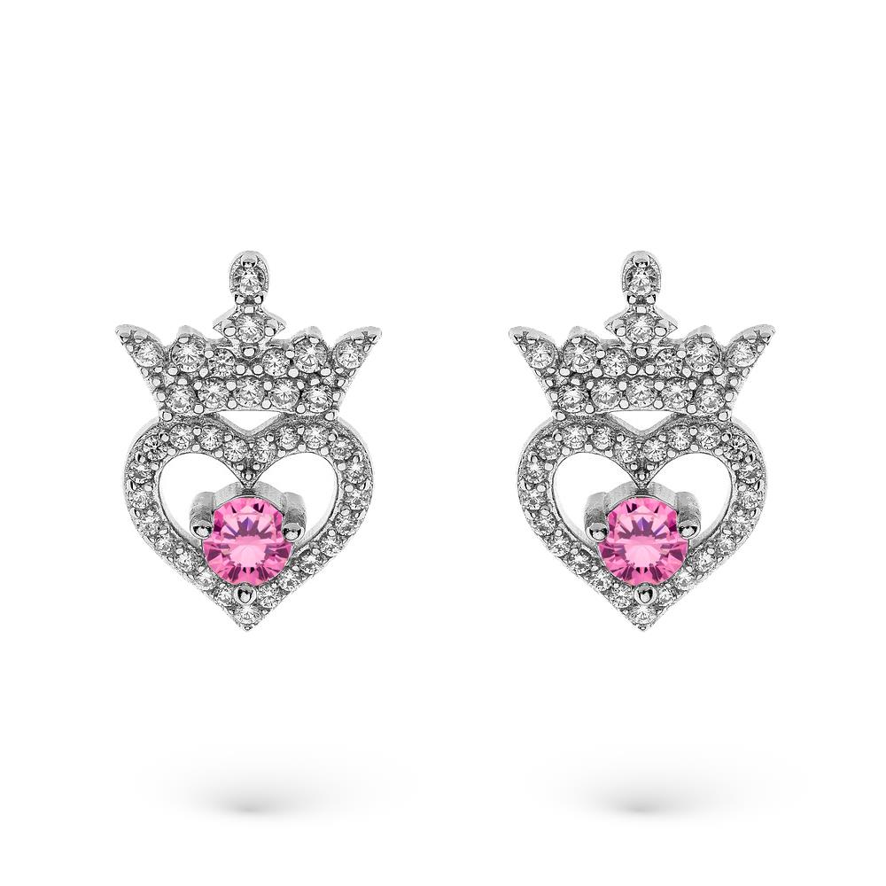 Disney Children's Necklace Heart Crown colored Crystals - DISNEY