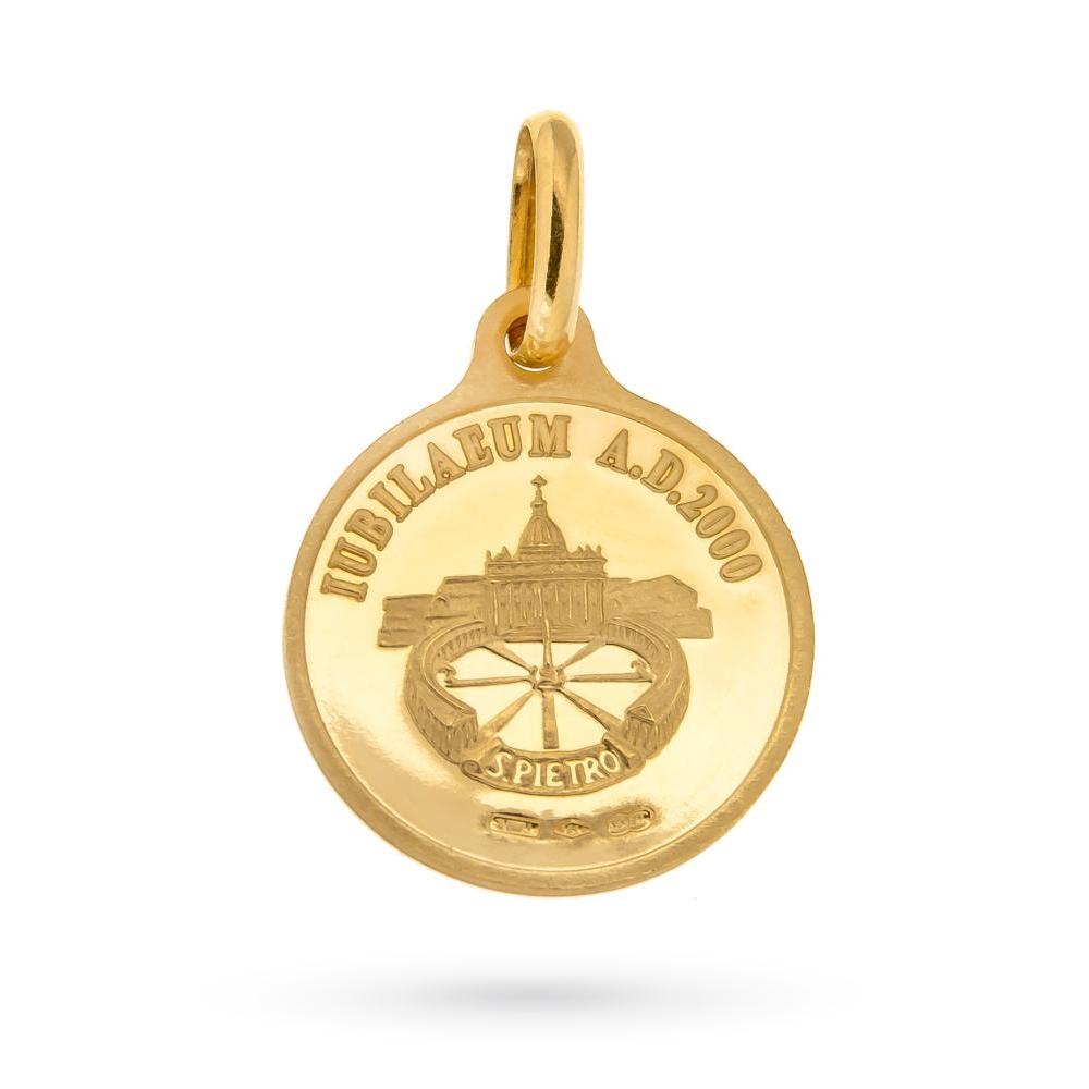  Medaglia Giubileo 2000 Vaticano San Pietro oro giallo 18kt - UNOAERRE
