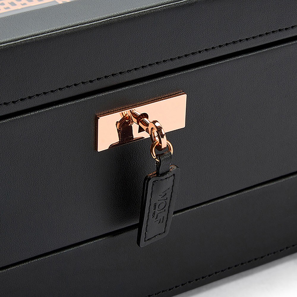  Scatola porta orologi da 10 pezzi con cassetto - Rame - WOLF