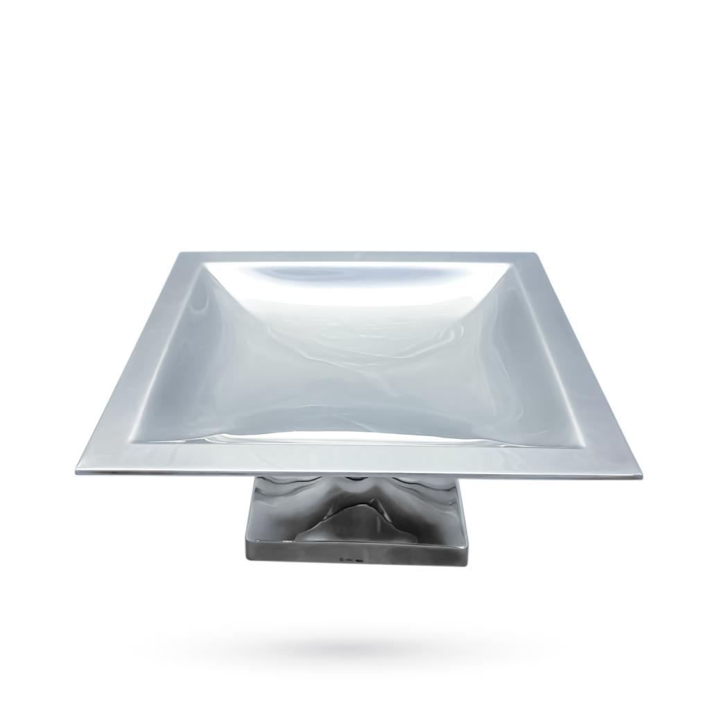  Alzatina centrotavola quadrata argento 19x19cm h9cm - SCHIAVON