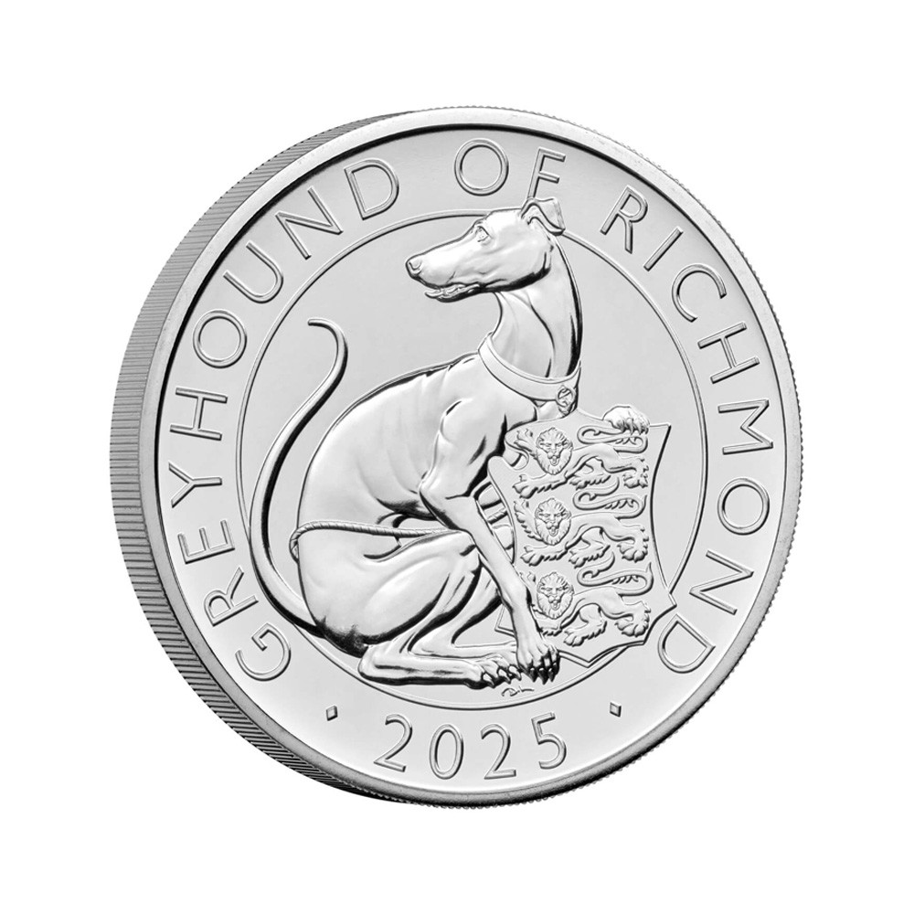 The Royal Tudor Beasts The Greyhound of Richmond 2025 UK &pound;5 - THE ROYAL MINT