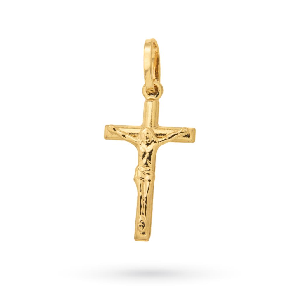 Crucifix in 18kt yellow gold - LUSSO ITALIANO