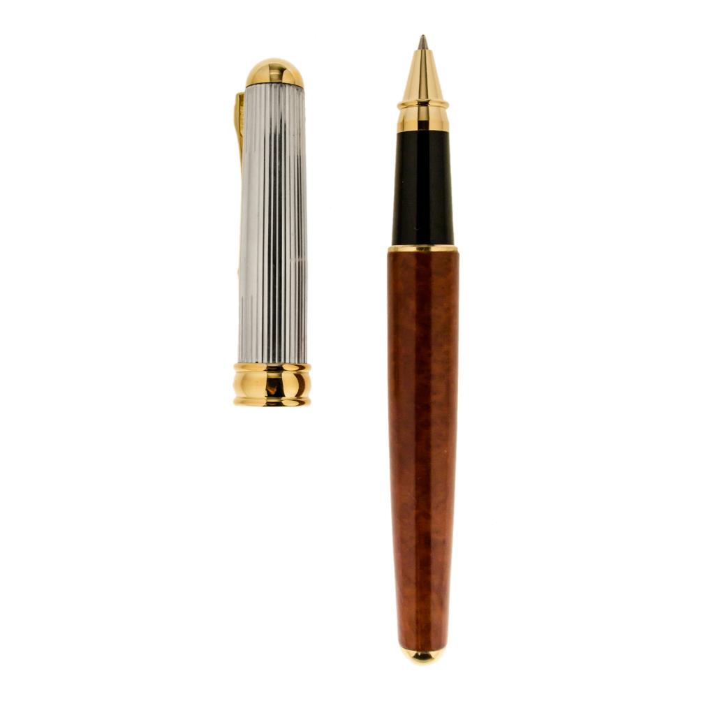  Penna a sfera in argento e radica - FERRARI DA VARESE