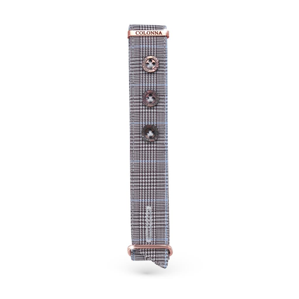 Watch strap 18mm Prince of Wales Brown - 
