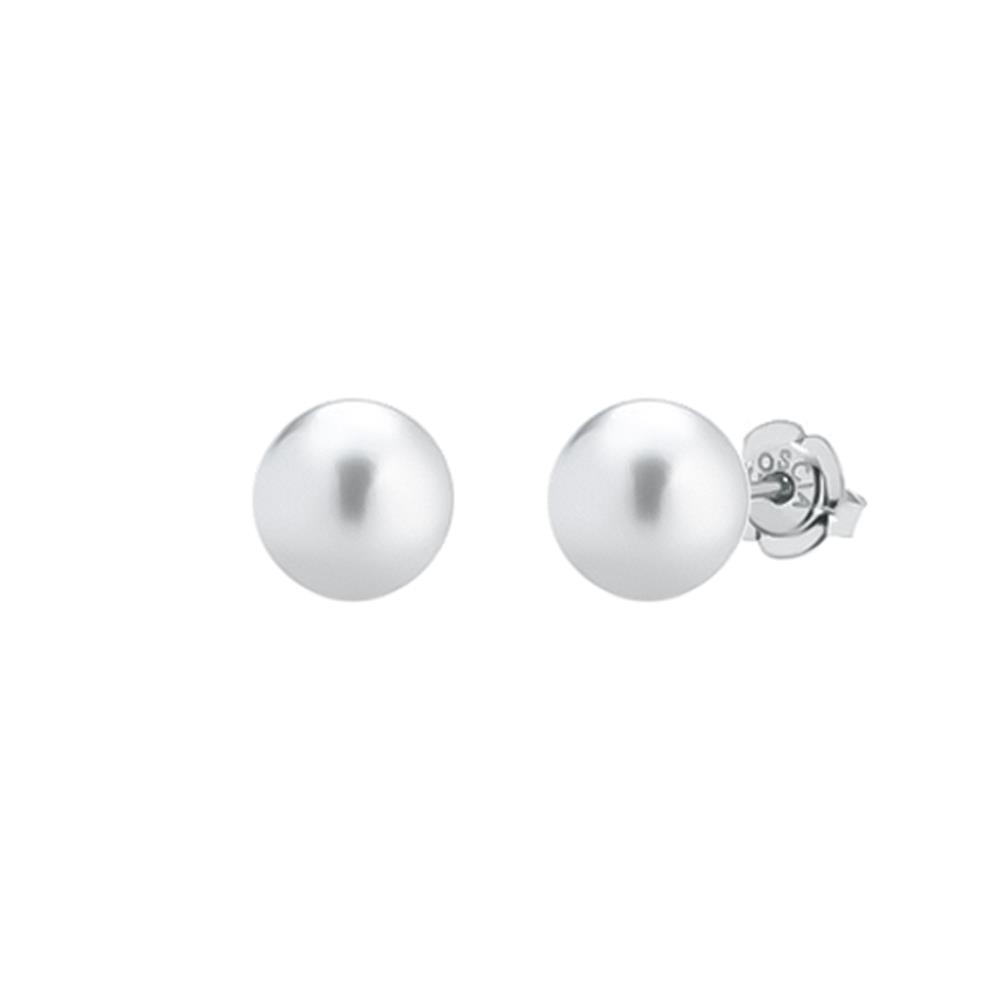 Earrings with white akoya pearl &Oslash; 8,5-9 mm - COSCIA
