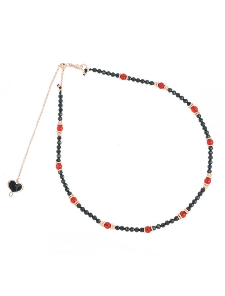 Girocollo spinelli corniola Maman et Sophie GHISF2SPCO - MAMAN ET SOPHIE