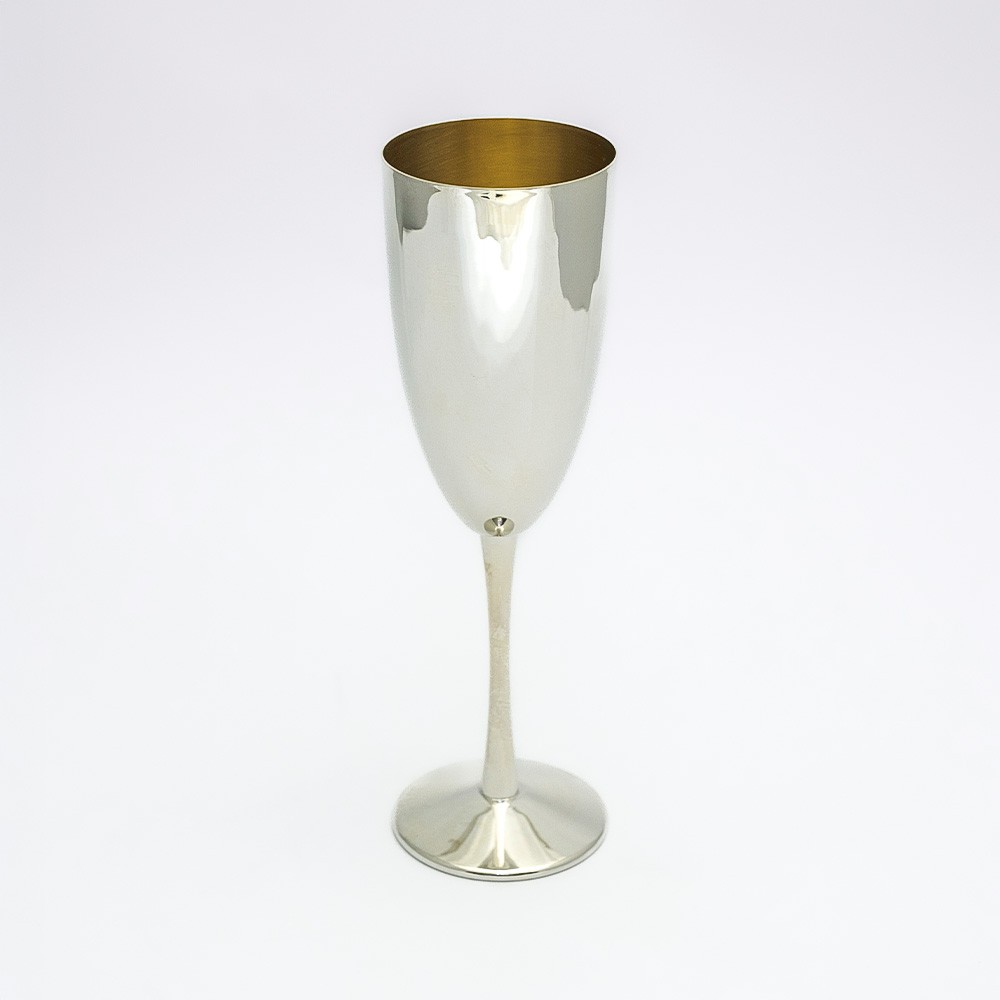  Set di 6 flutes in argento 800 con scatola originale - 