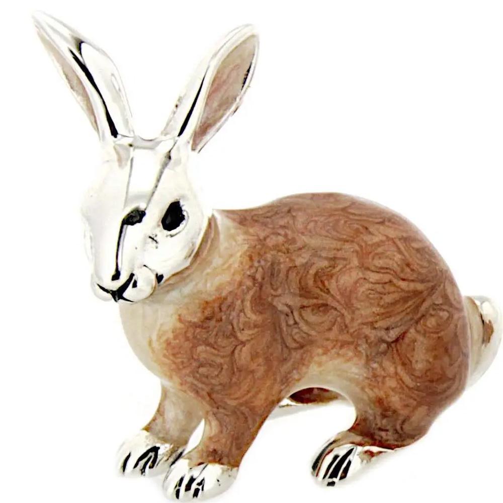  Coniglio grande smaltato soprammobile ST196-1 - SATURNO