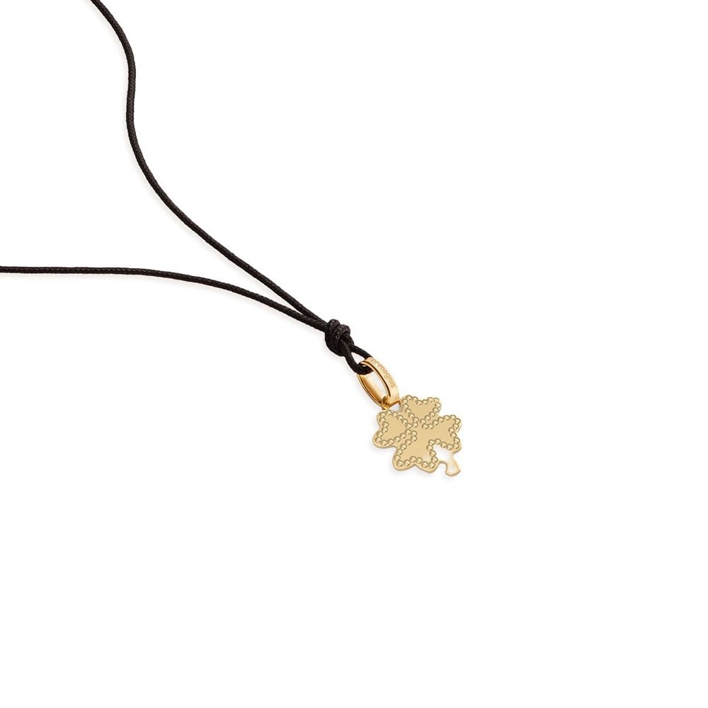 Ciondolo leBebe PMG233 Scintille Quadrifoglio in oro giallo - LE BEBE