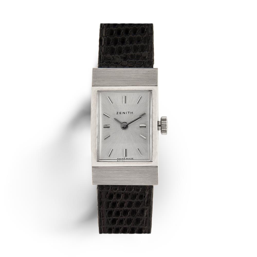 Zenith white gold watch with manual winding - ZENITH