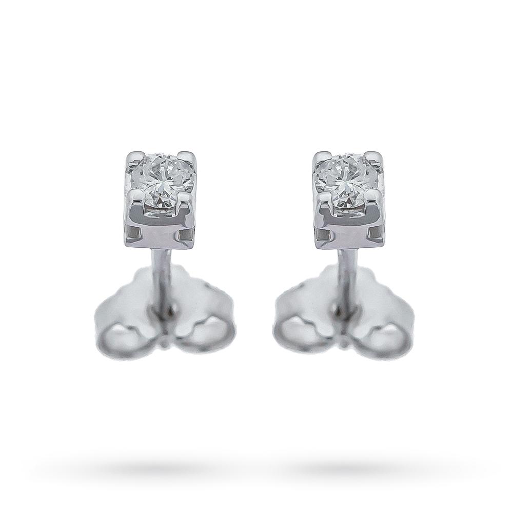 Hole cover diamond earrings 0,20ct - QUAGLIA