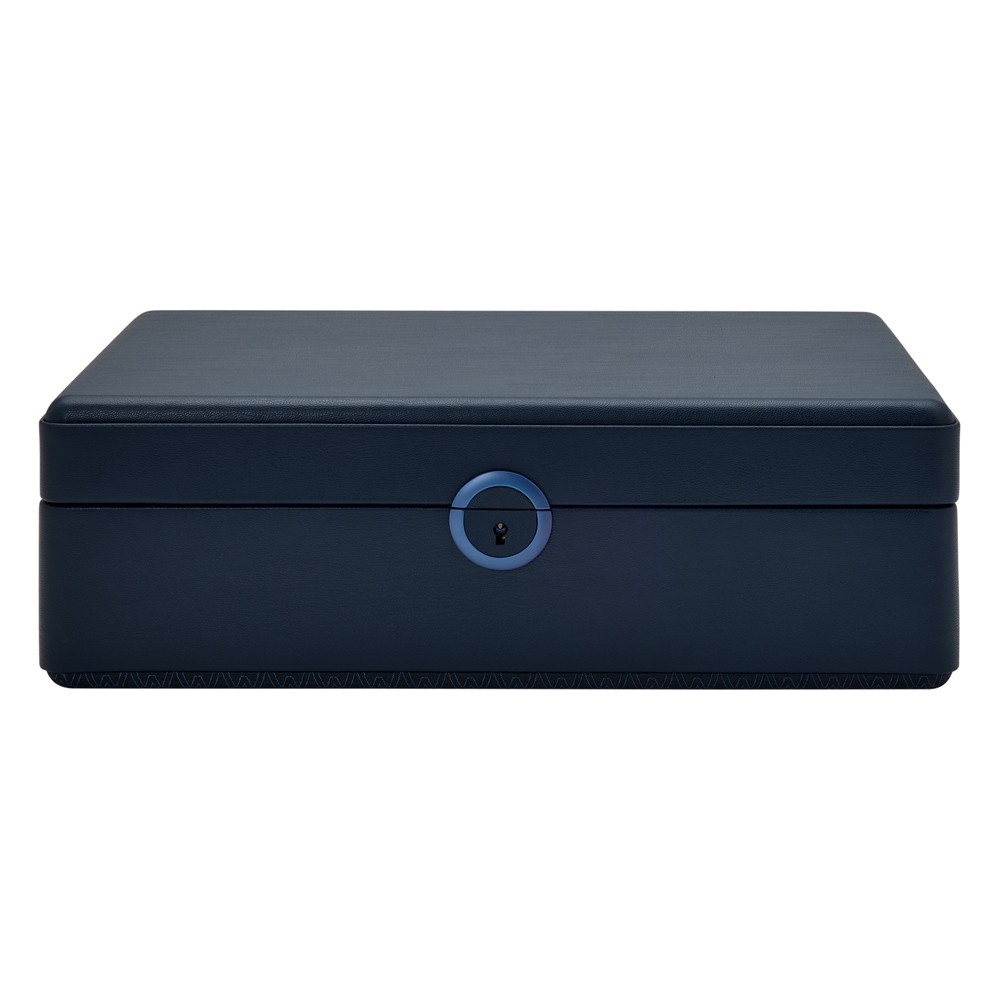  Scatola porta orologi da 5 pezzi - Blu notte - WOLF