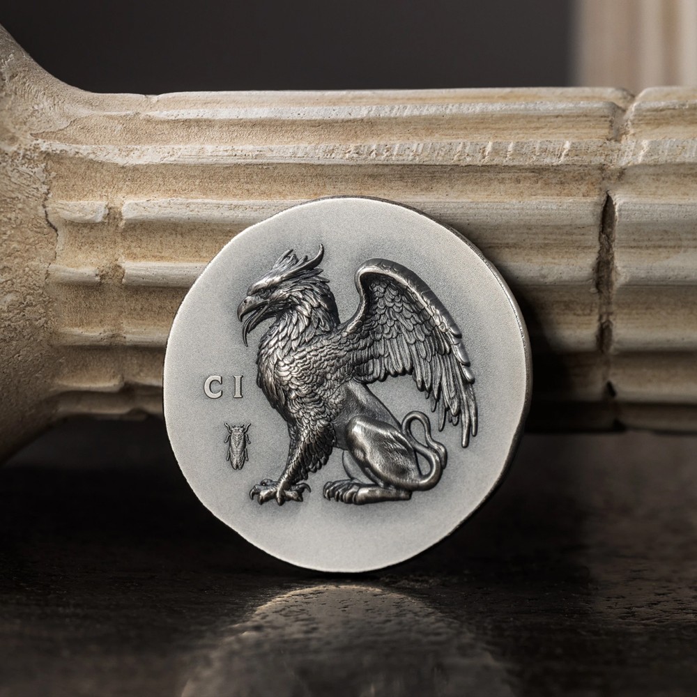  Grifone Numismatic Icons 1 Oz Argento 5$ Cook Islands 2024 - CIT COIN INVEST