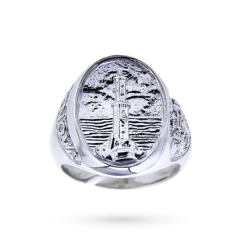 925 sterling silver Genoa Lighthouse chevalier ring size 14-20 - CICALA