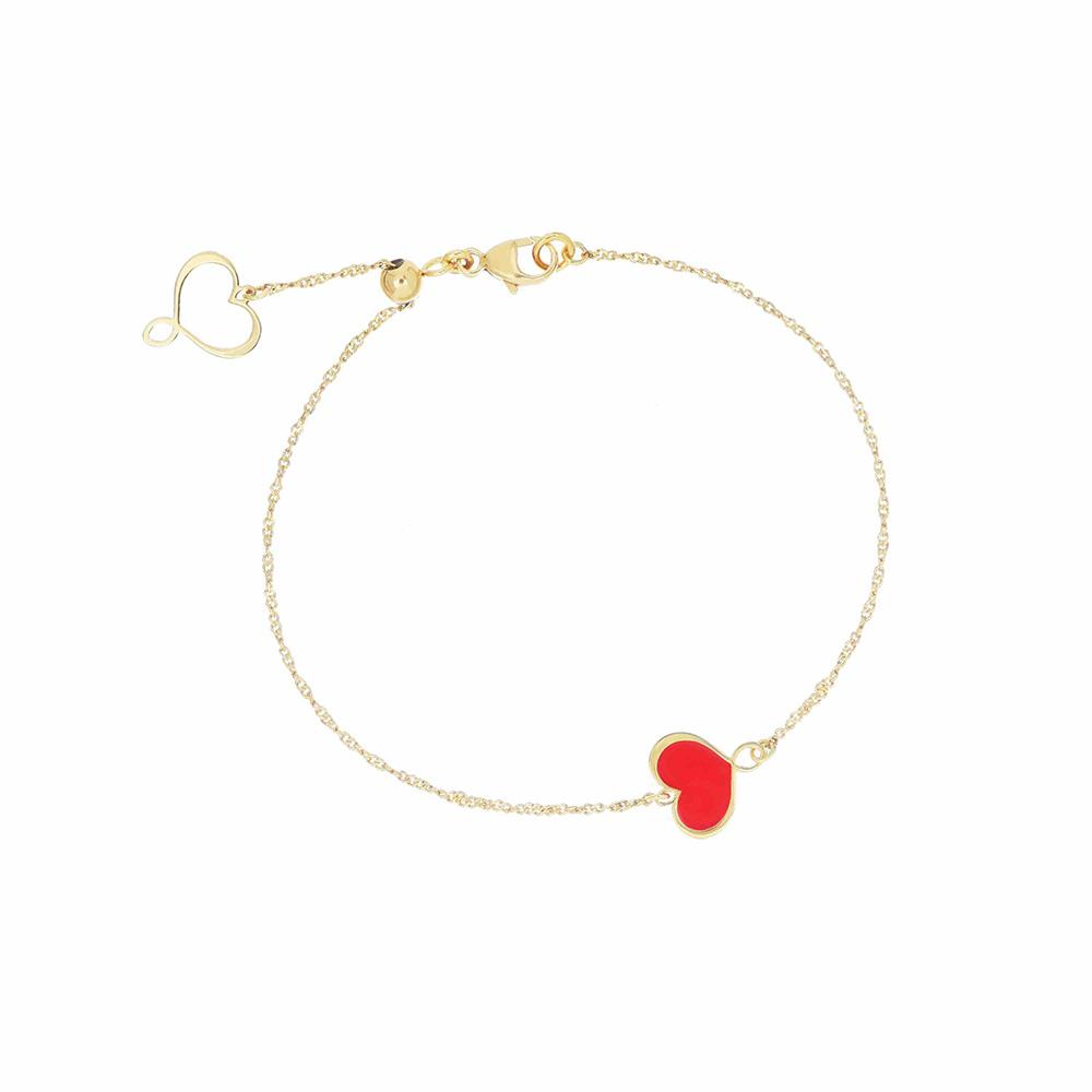 Bracciale Cuore Rosso Maman et Sophie BPMES1 - MAMAN ET SOPHIE