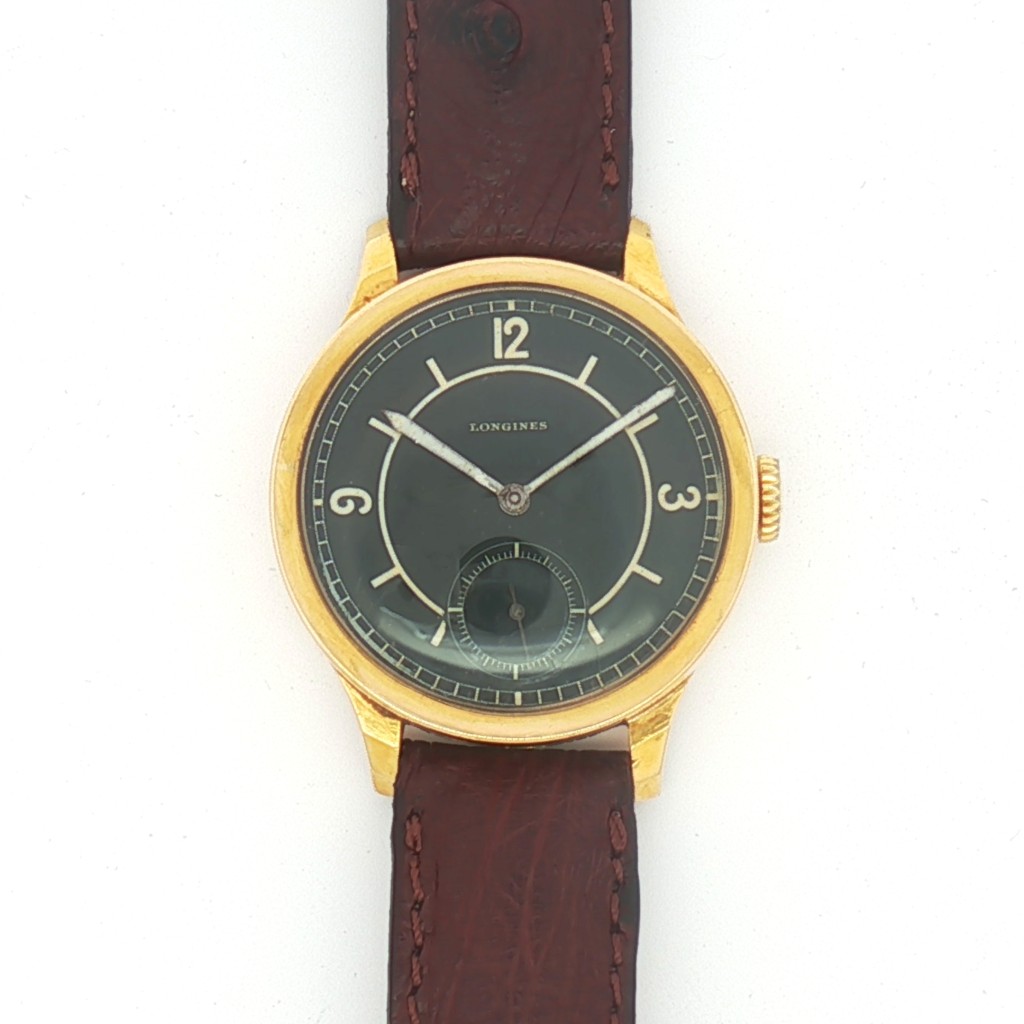 Longines Oro giallo 18kt Manuale Nero 32 mm - LONGINES